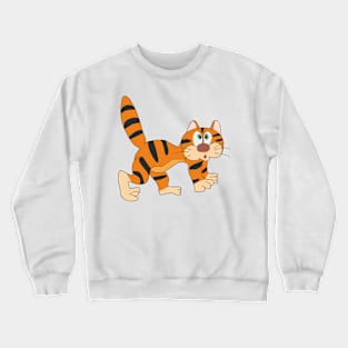 The cat is in shock Crewneck Sweatshirt